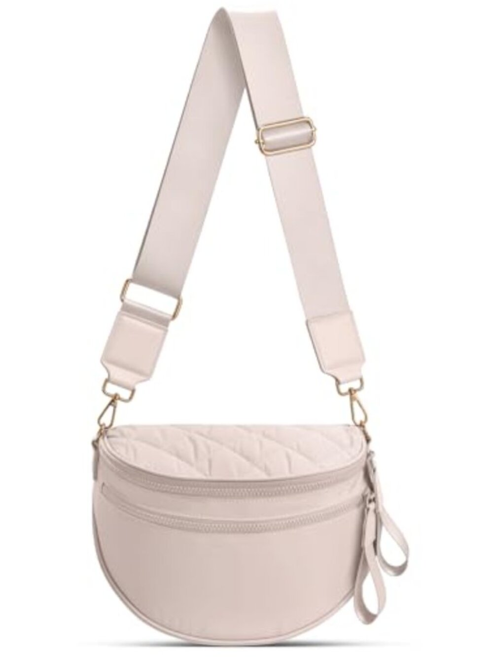 Quilted Puffer Crossbody Bum Bag Spacious Travel Purse